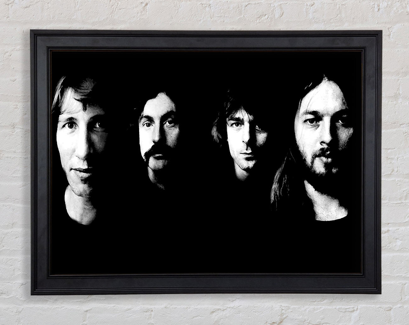 Pink Floyd Early Days B n W Framed Print