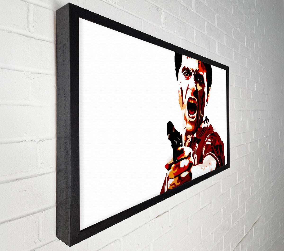 Scarface Al Pacino Red Canvas Wall Art