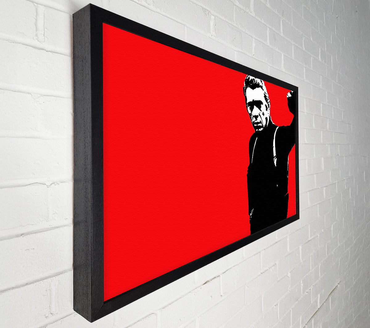 Steve Mcqueen Red Canvas Wall Art