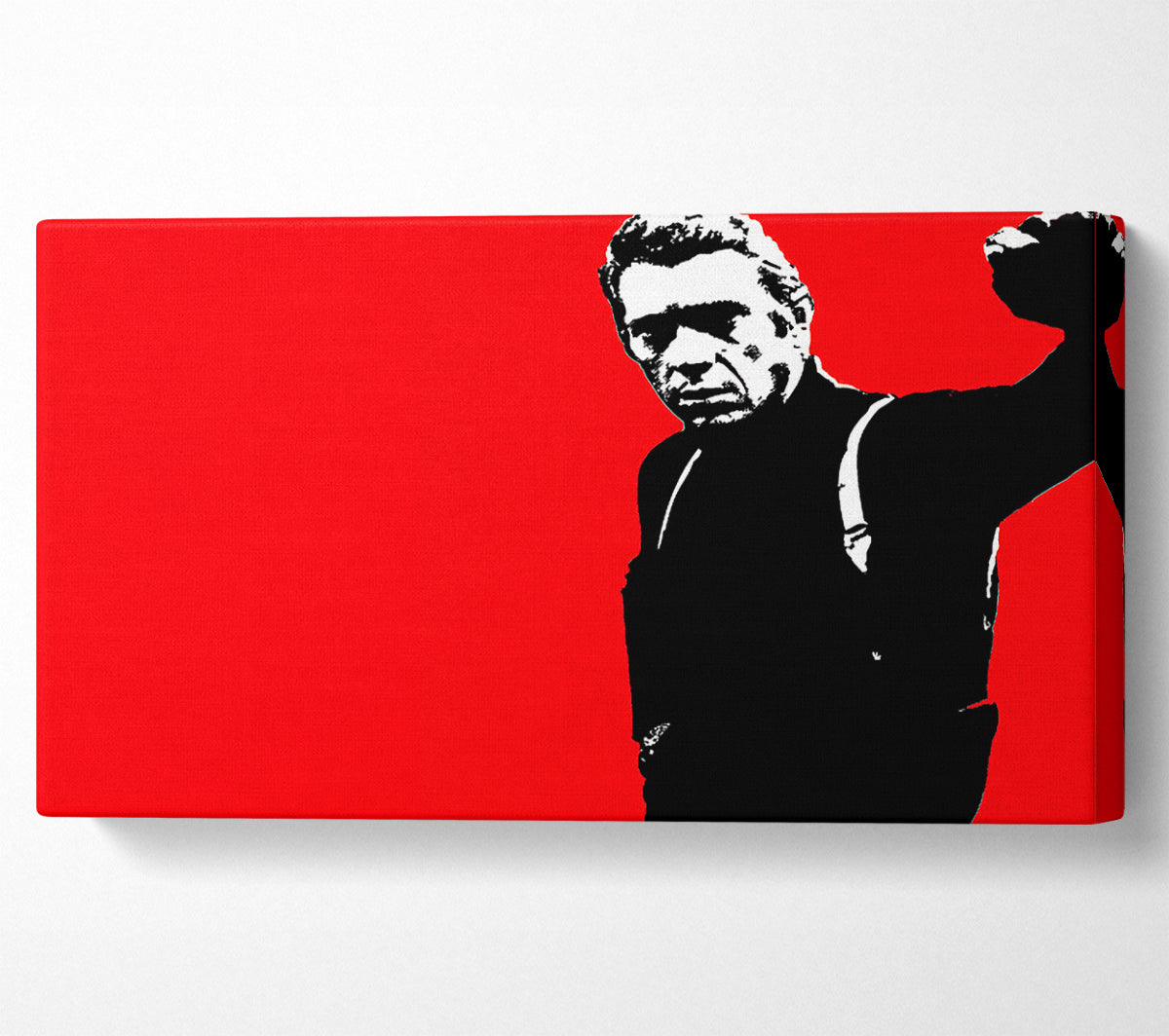 Steve Mcqueen Red Canvas Wall Art