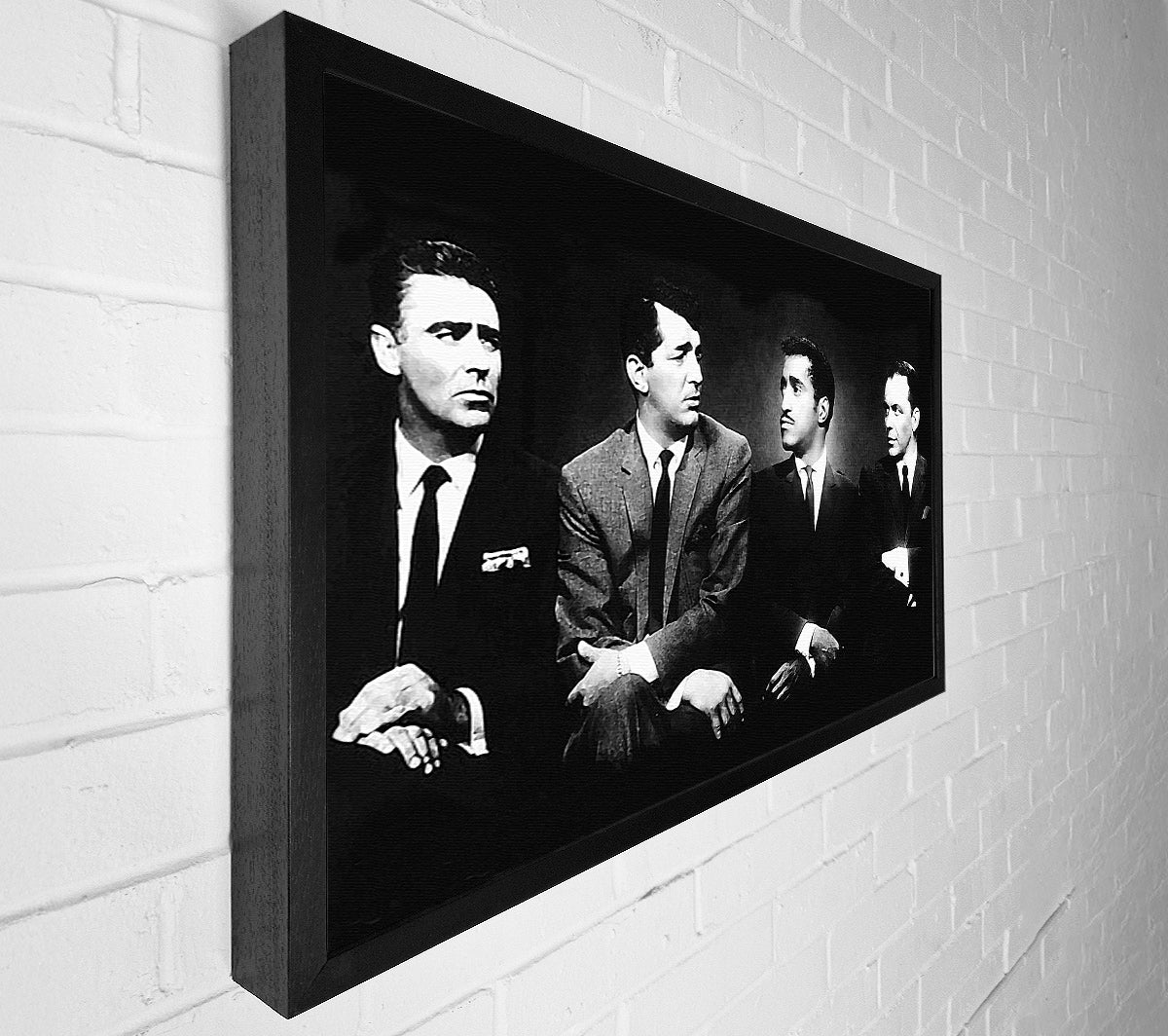 The Rat pack B n W Canvas Wall Art