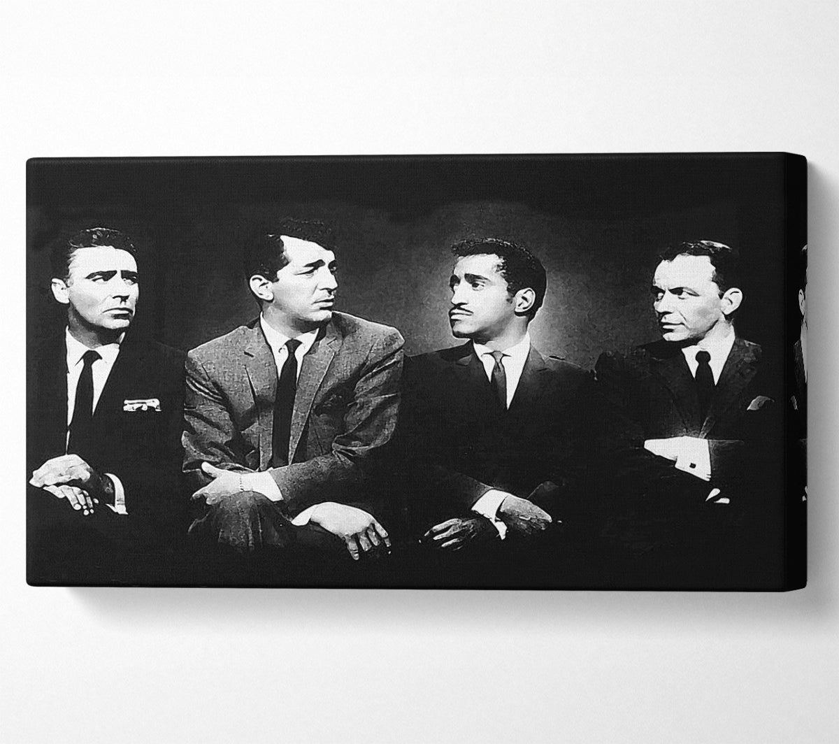 The Rat pack B n W Canvas Wall Art