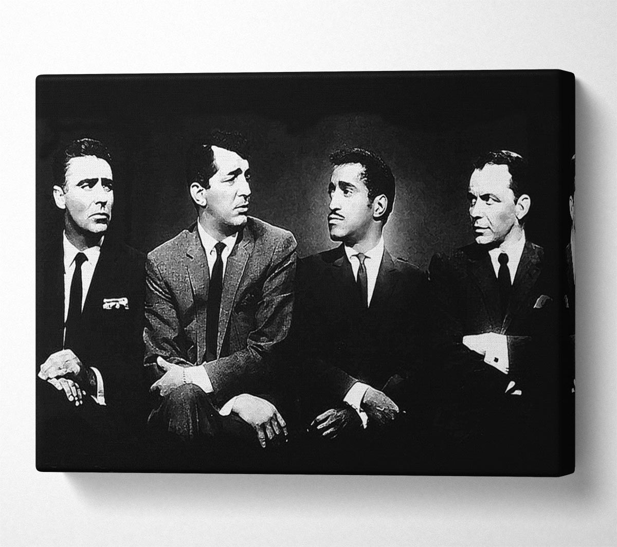 The Rat pack B n W Canvas Wall Art