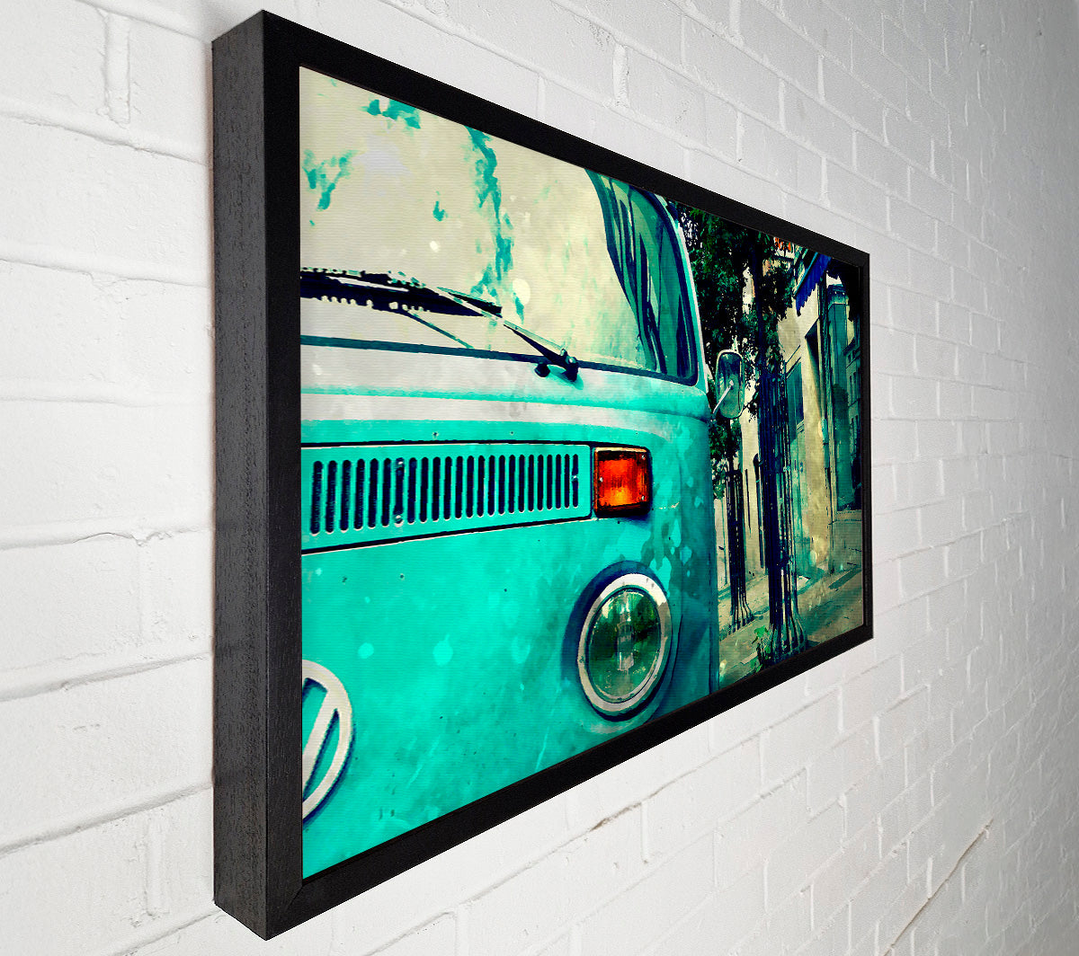 Retro Vw Camper Van Canvas Wall Art