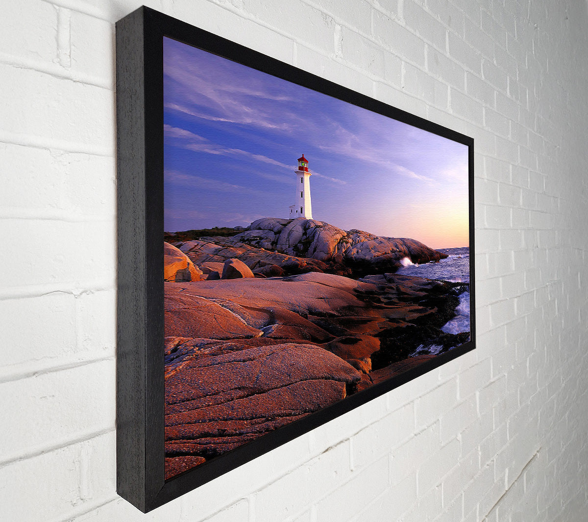Peggys Point Lighthouse Peggys Cove Nova Scotia Canvas Art