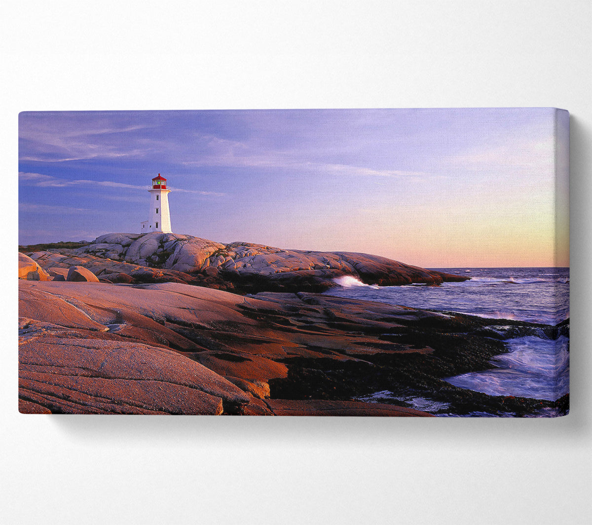 Peggys Point Lighthouse Peggys Cove Nova Scotia Canvas Art