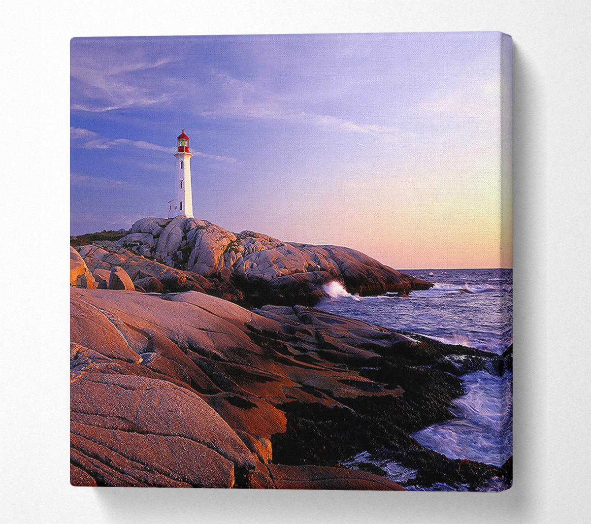 Peggys Point Lighthouse Peggys Cove Nova Scotia Canvas Art
