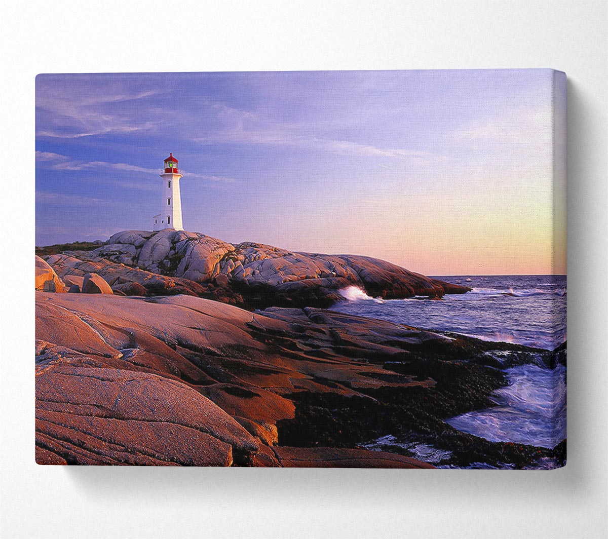 Peggys Point Lighthouse Peggys Cove Nova Scotia Canvas Art
