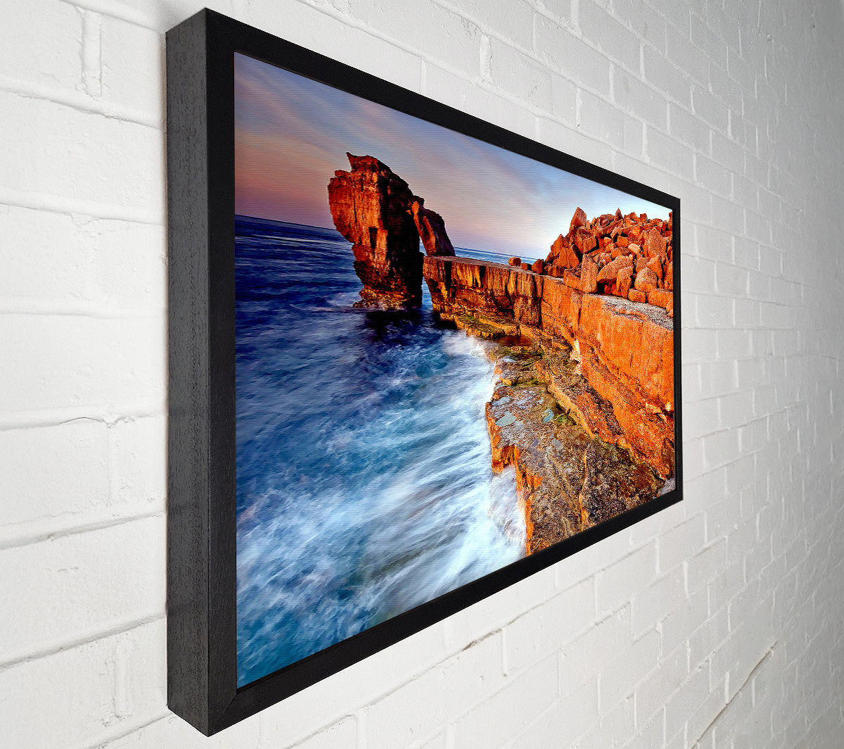 Rocky Beach Swell Canvas Wall Art