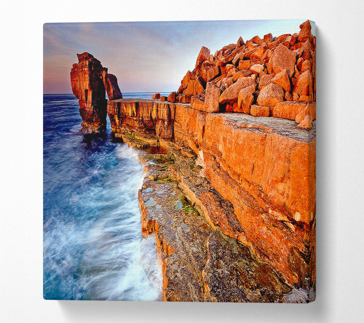 Rocky Beach Swell Canvas Wall Art