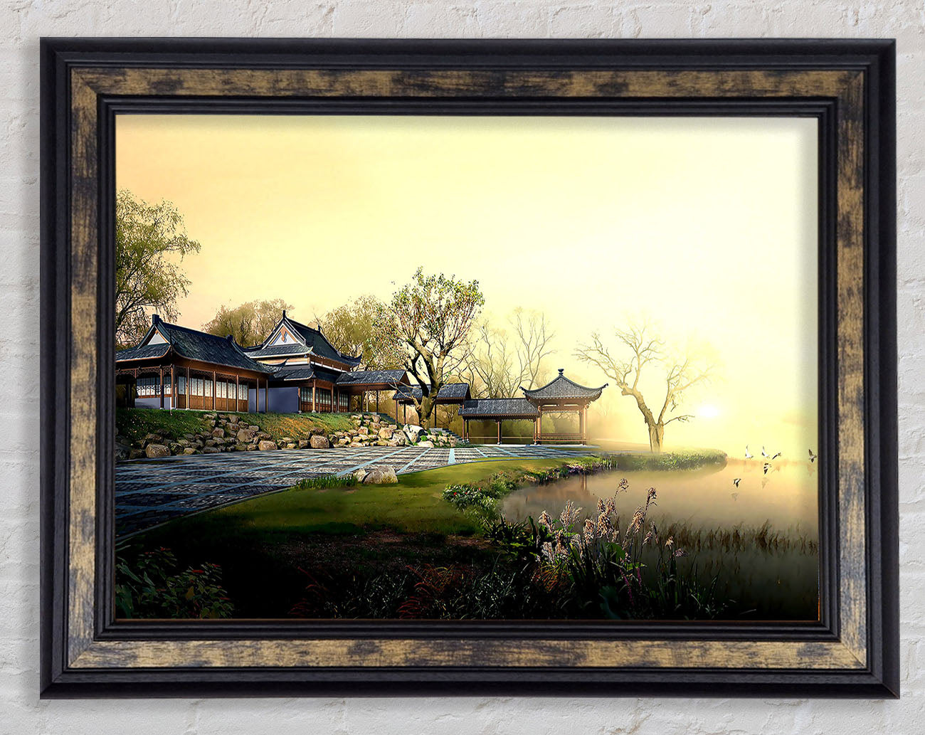 Beautiful Japanese Garden Framed Print