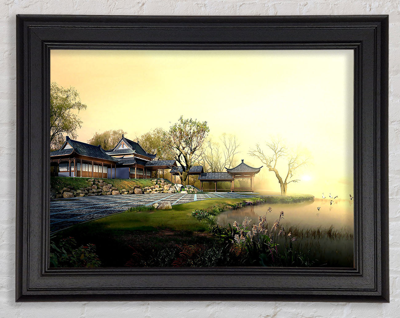 Beautiful Japanese Garden Framed Print