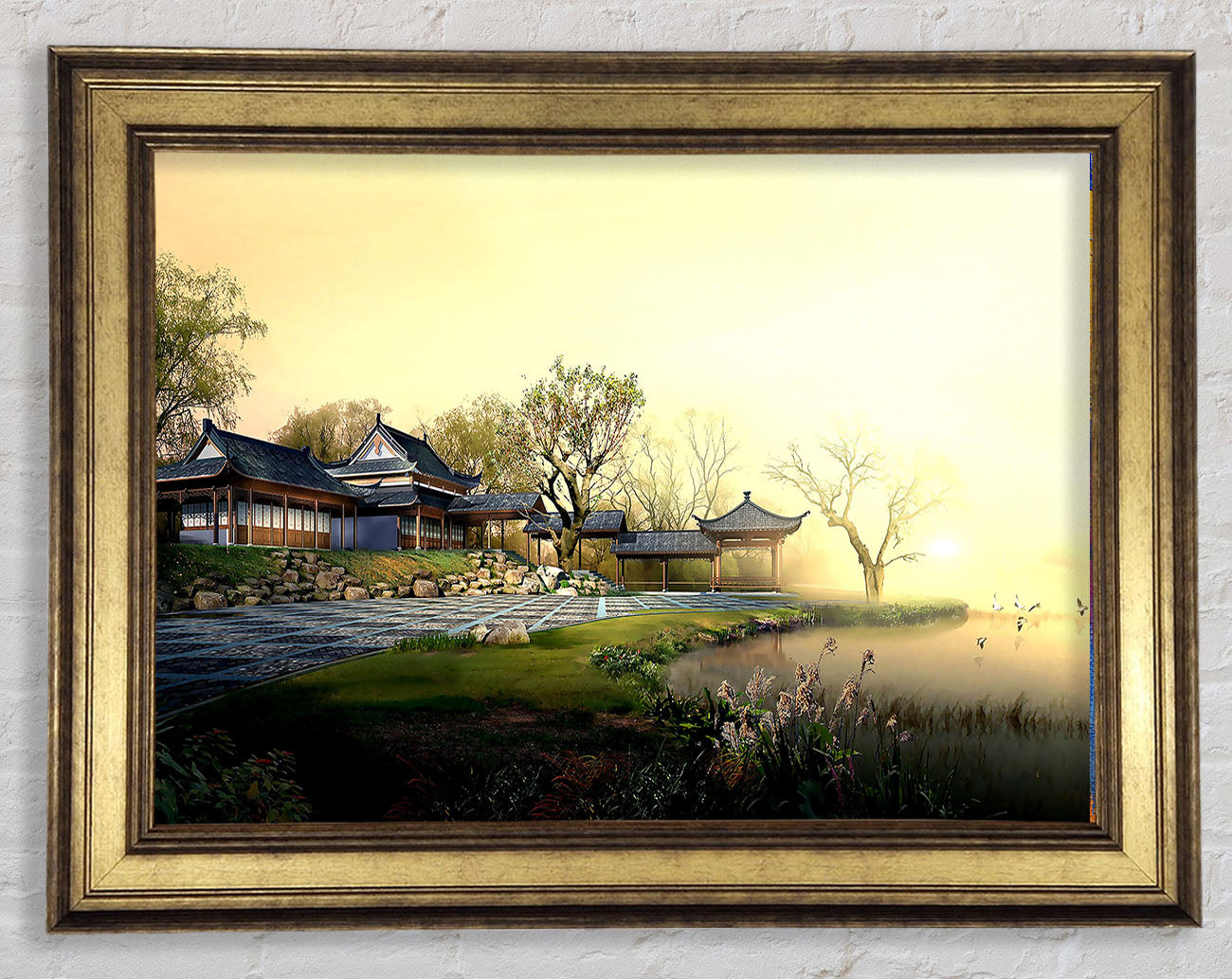 Beautiful Japanese Garden Framed Print