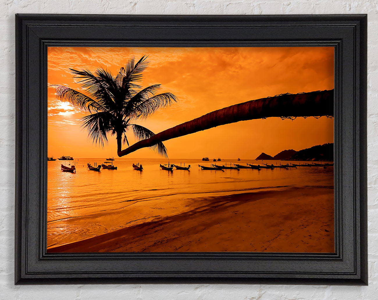Paradise Island Boats Framed Print