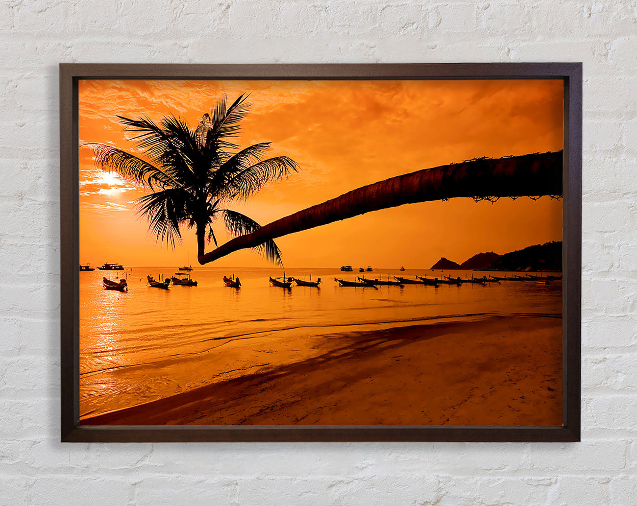 Paradise Island Boats Framed Print