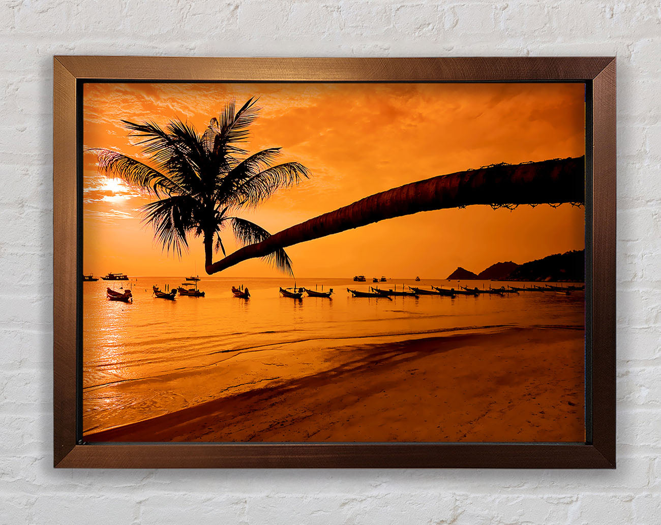 Paradise Island Boats Framed Print