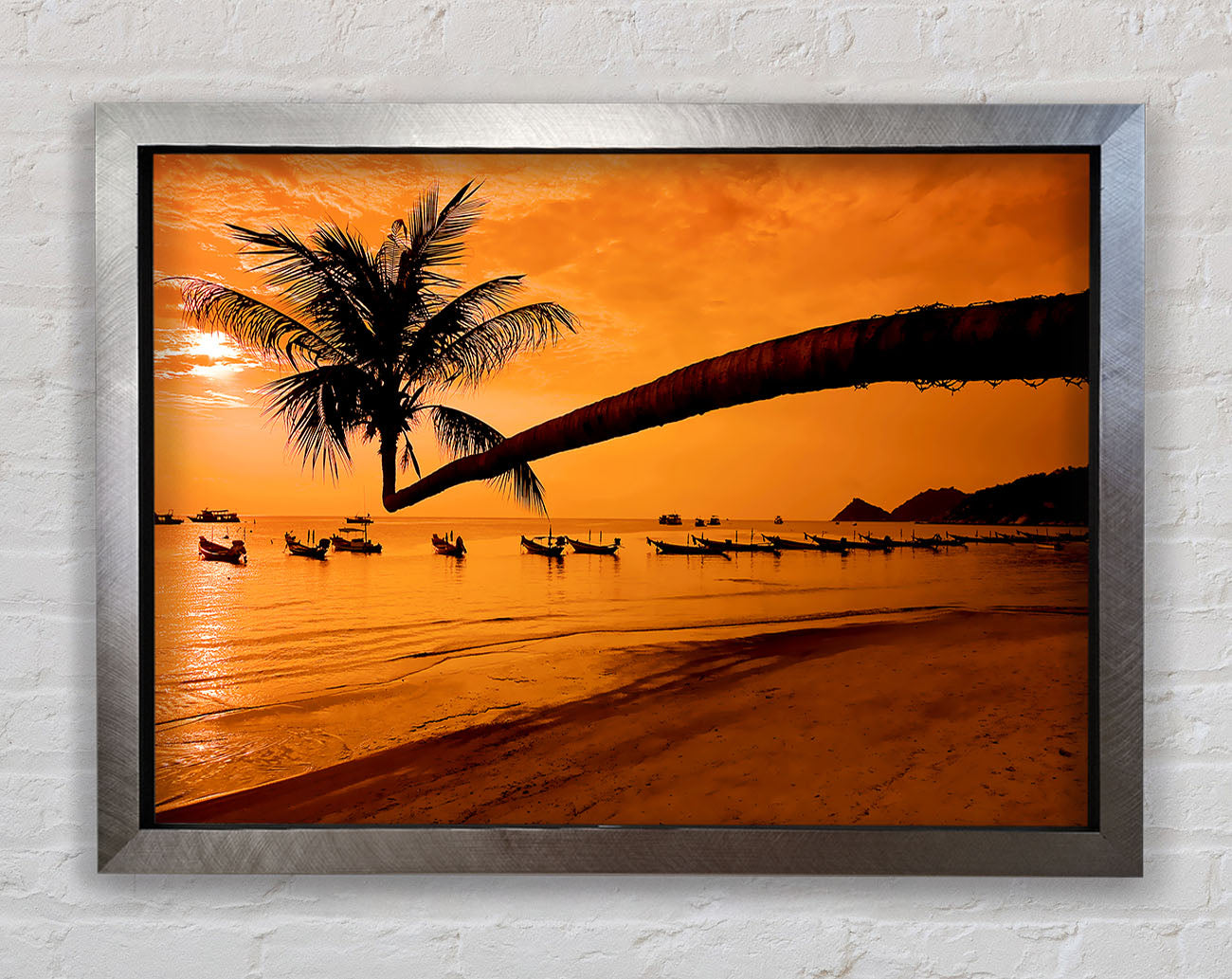 Paradise Island Boats Framed Print