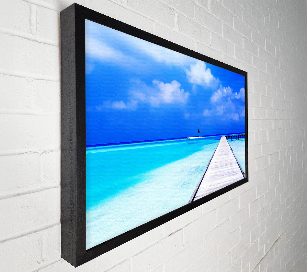Turquoise Boardwalk Canvas Wall Art