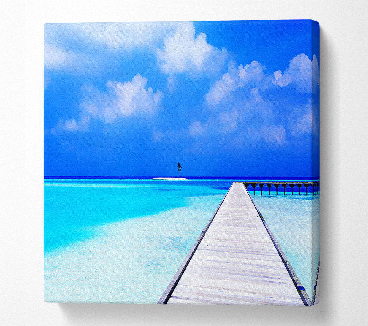 Turquoise Boardwalk Canvas Wall Art