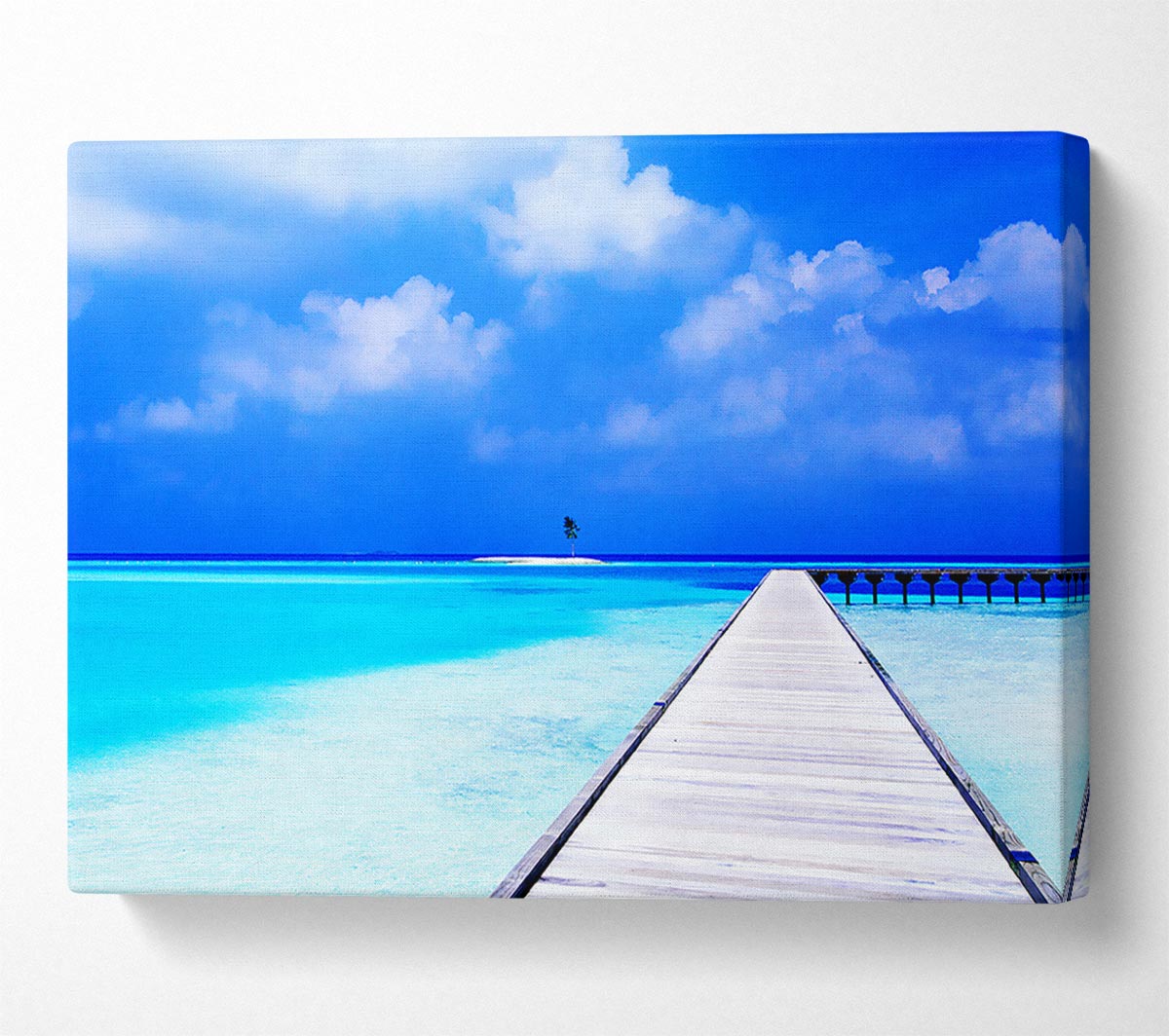 Turquoise Boardwalk Canvas Wall Art