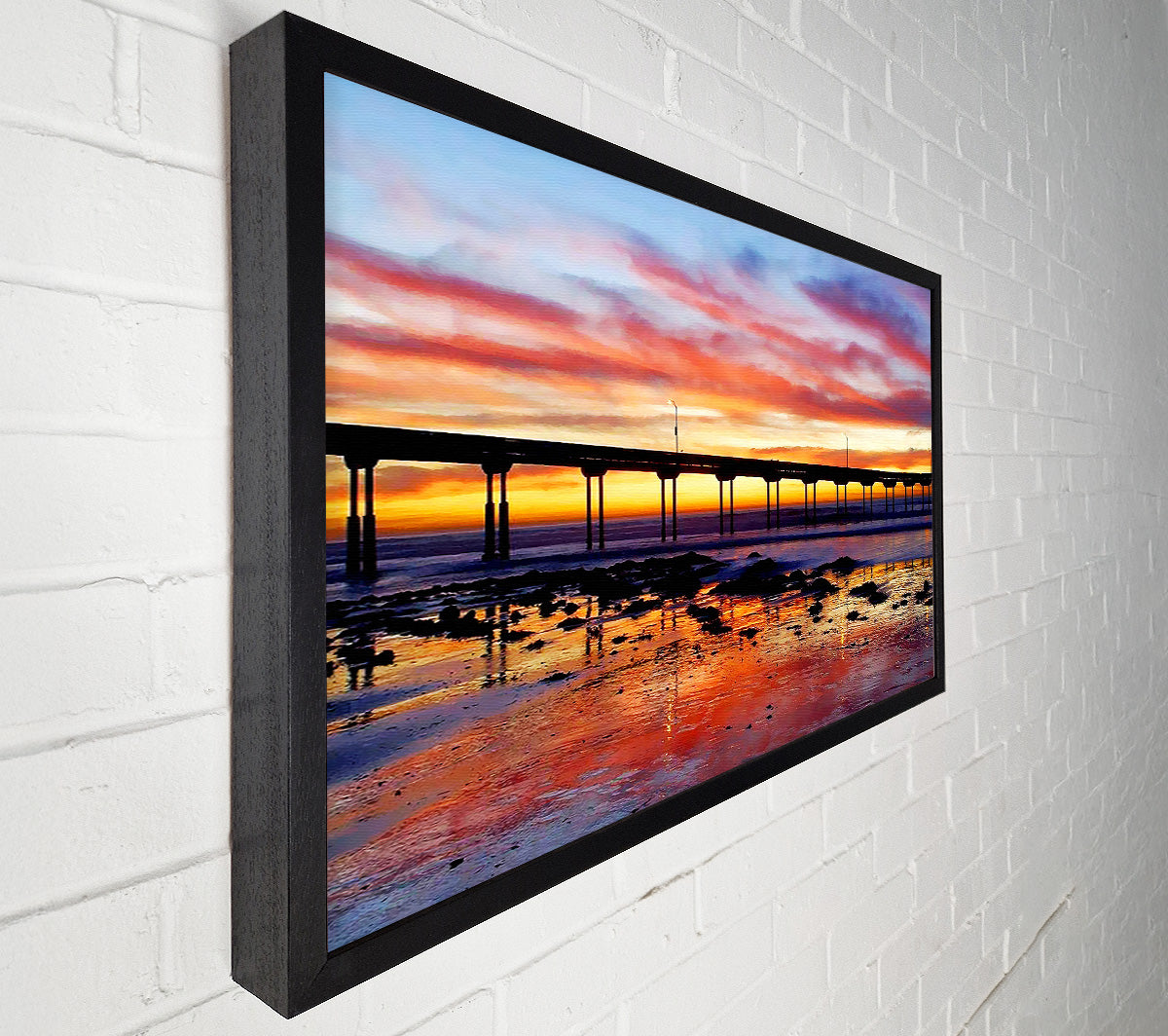 Piers First Light Canvas Wall Art