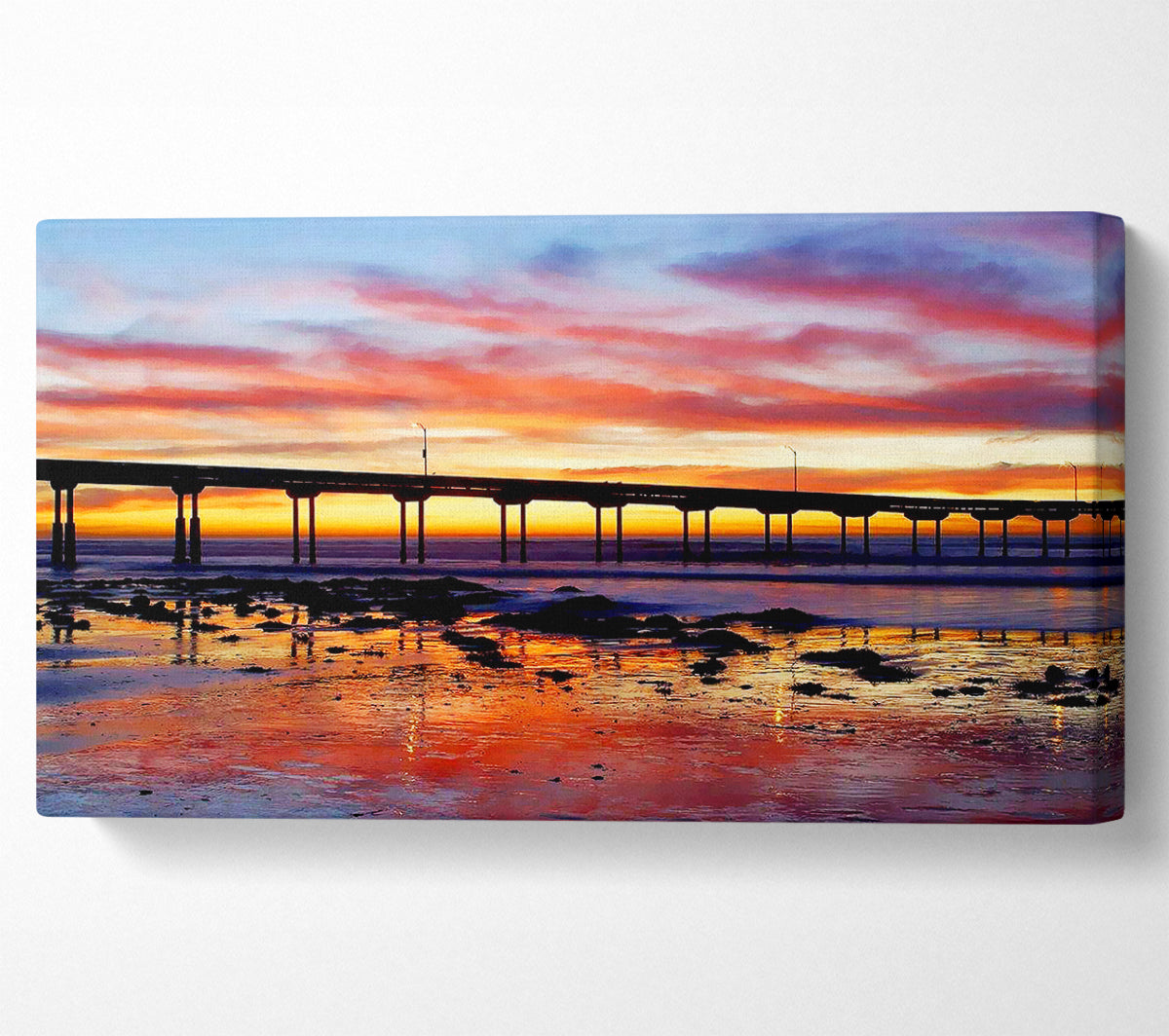 Piers First Light Canvas Wall Art