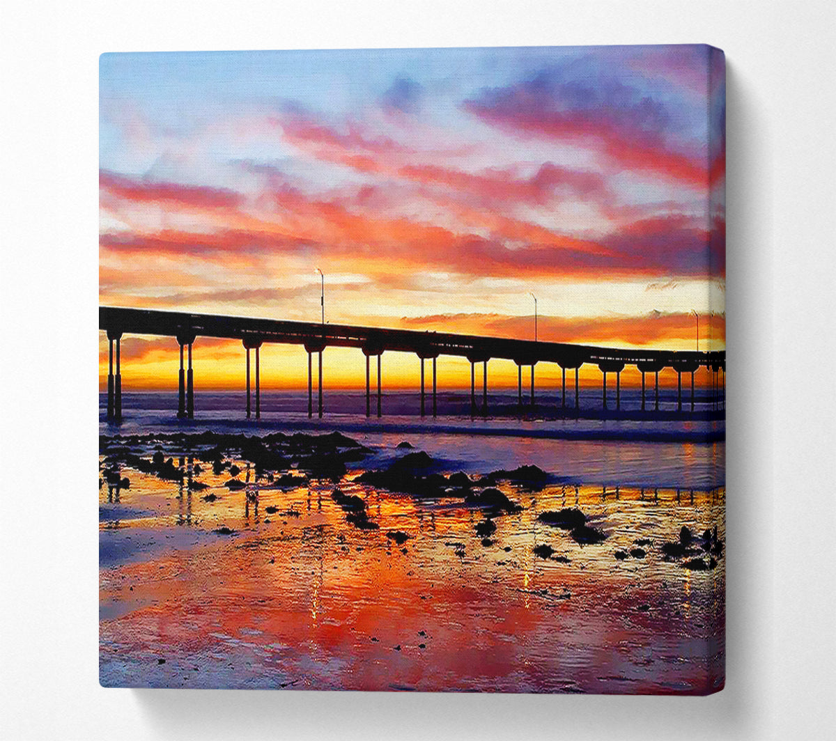 Piers First Light Canvas Wall Art