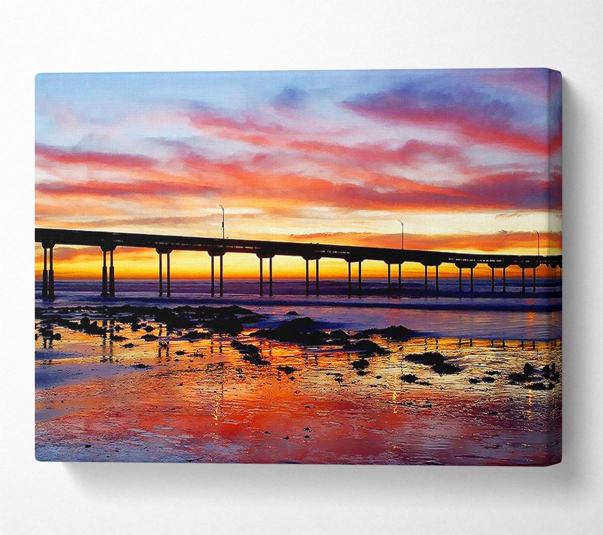 Piers First Light Canvas Wall Art