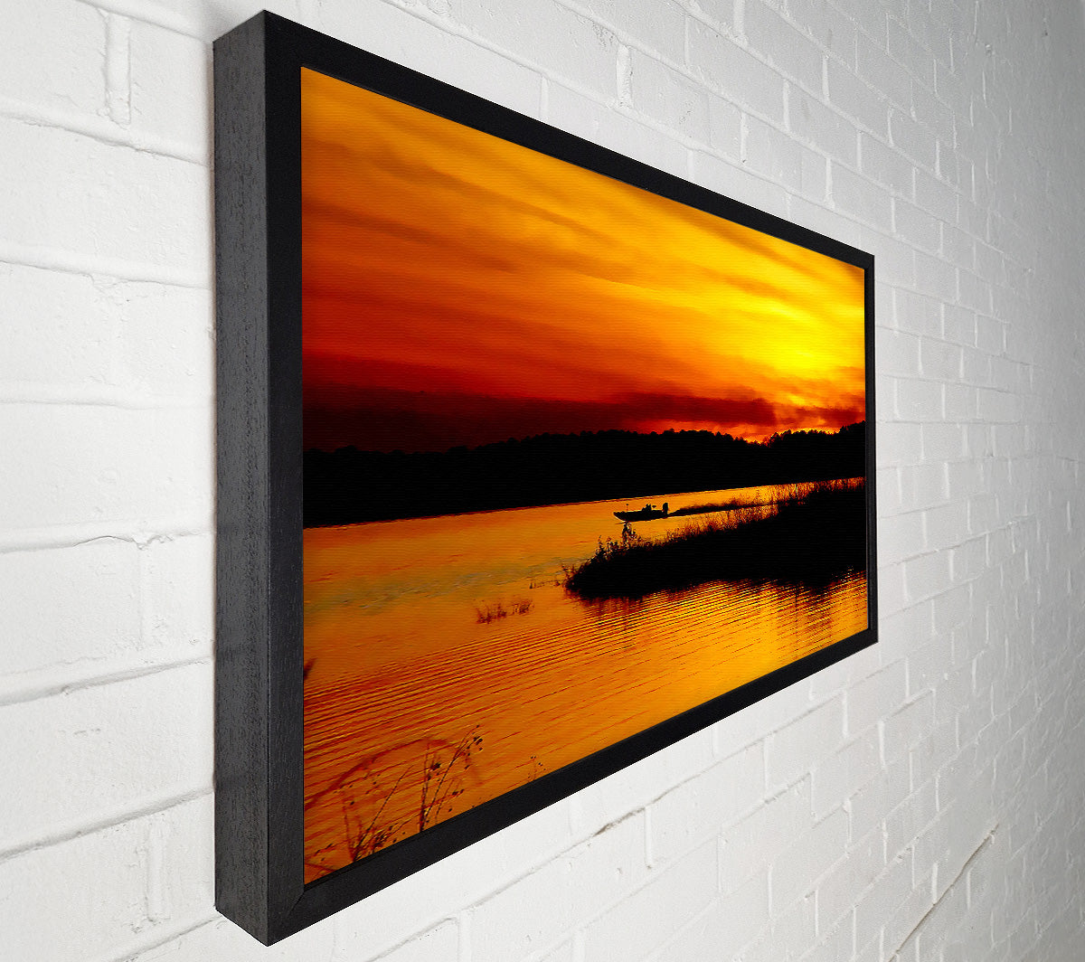Tranquil Orange Waters Canvas Print