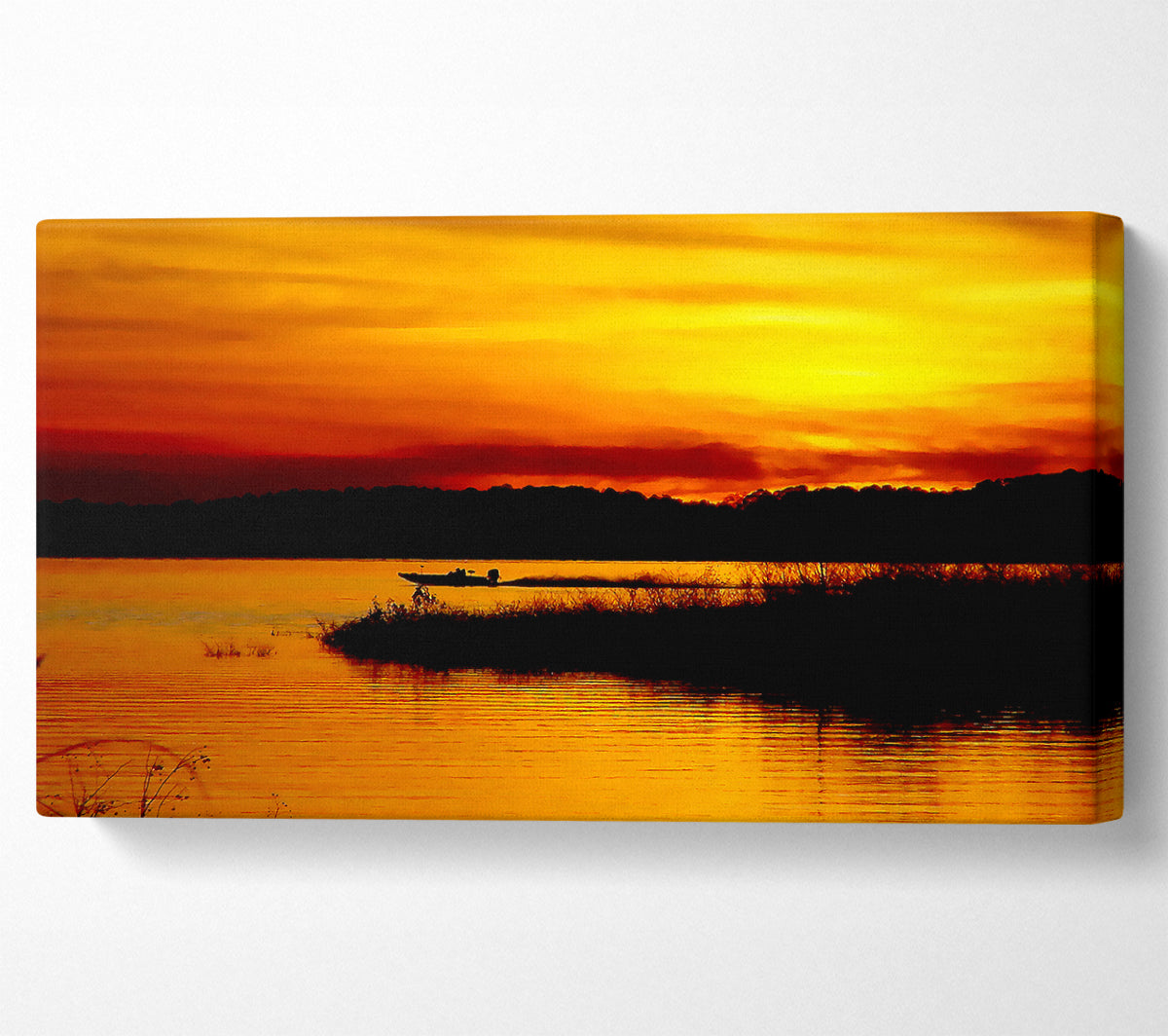 Tranquil Orange Waters Canvas Print