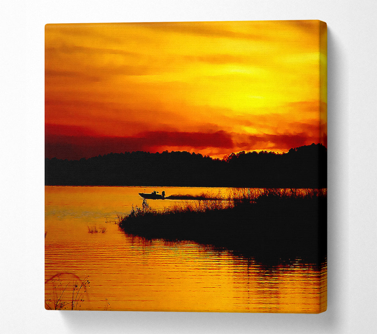 Tranquil Orange Waters Canvas Print