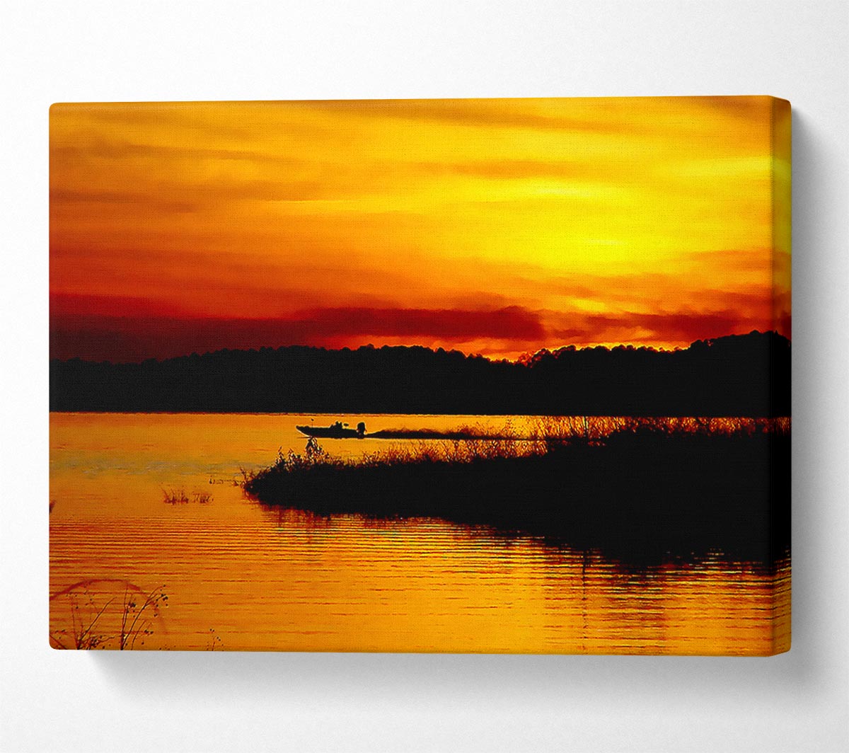 Tranquil Orange Waters Canvas Print