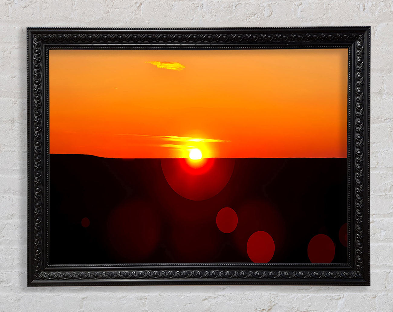 Sunset Sparkle Framed Print