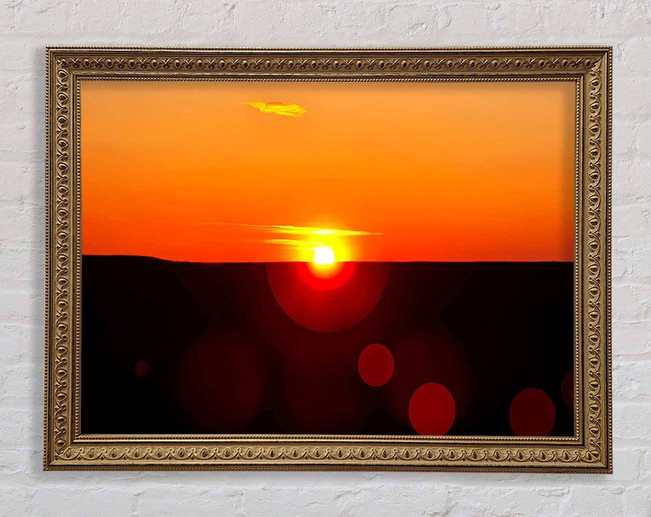 Sunset Sparkle Framed Print