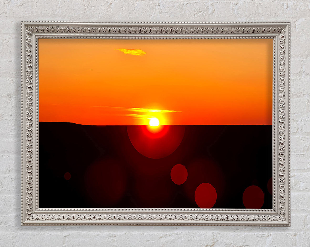 Sunset Sparkle Framed Print