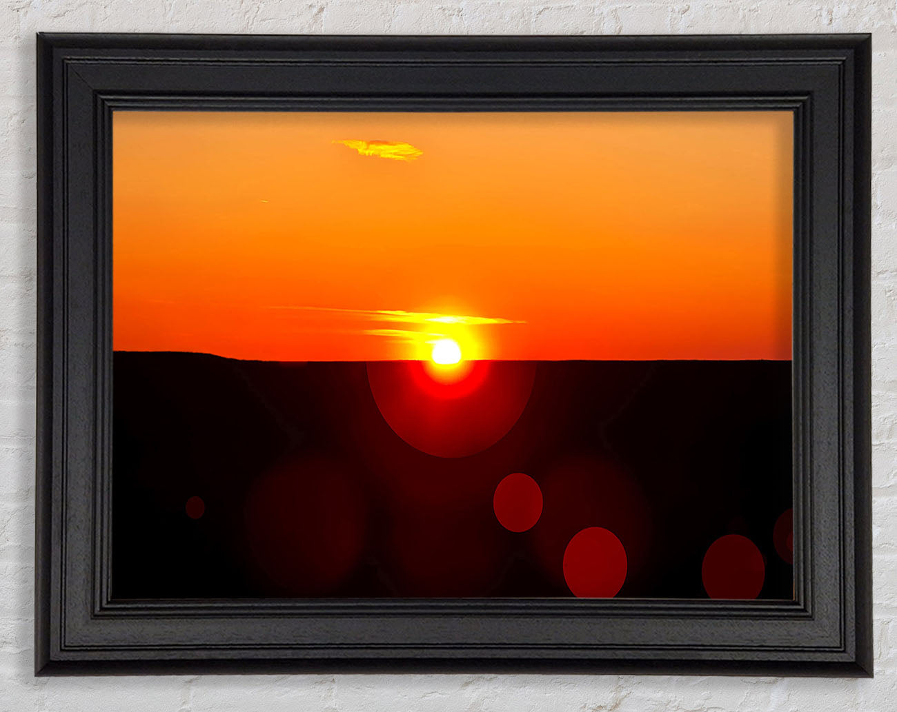 Sunset Sparkle Framed Print