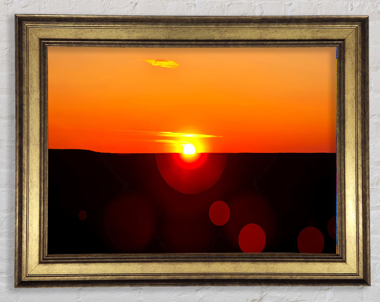 Sunset Sparkle Framed Print