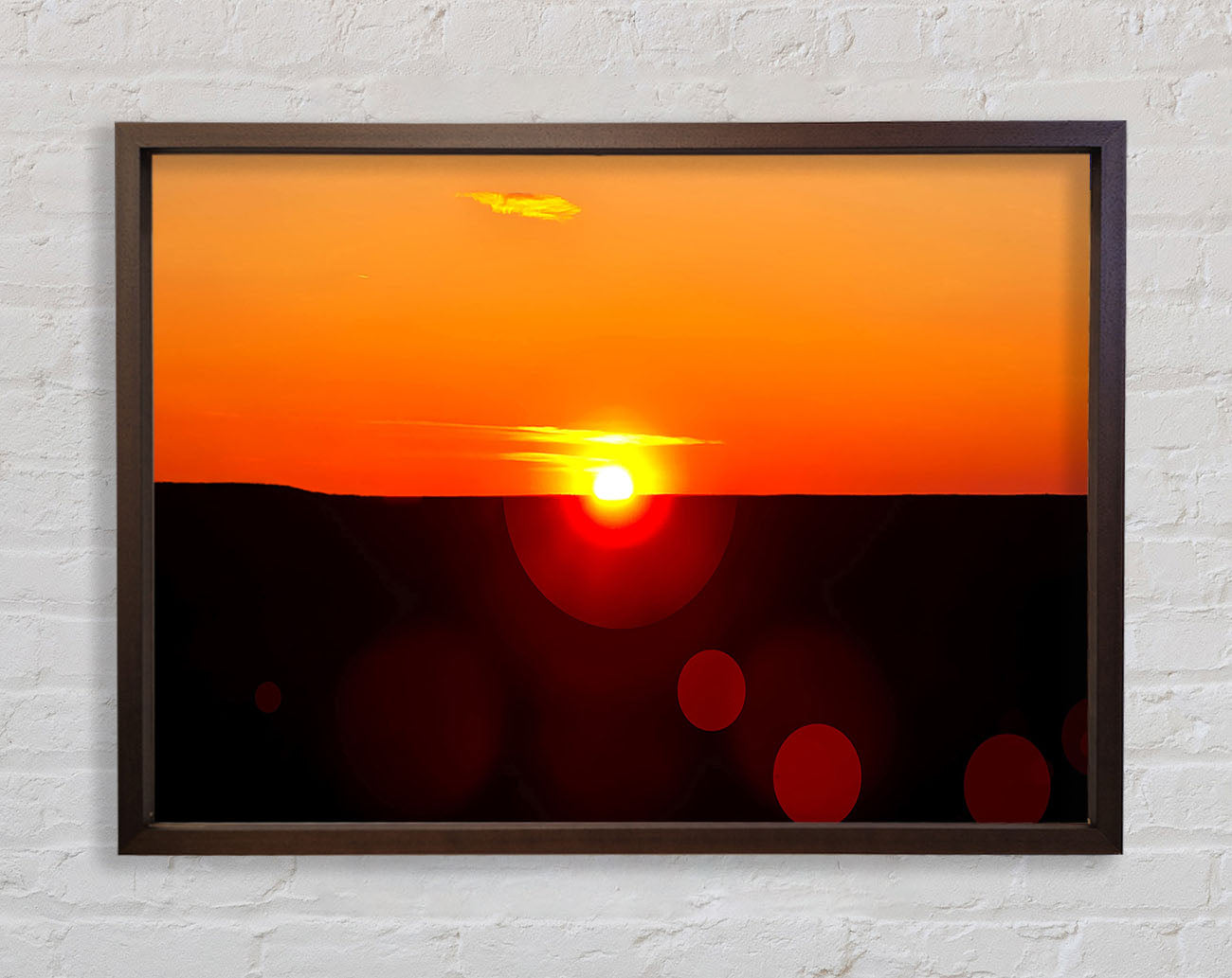 Sunset Sparkle Framed Print