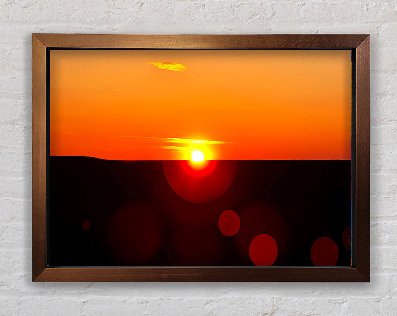 Sunset Sparkle Framed Print