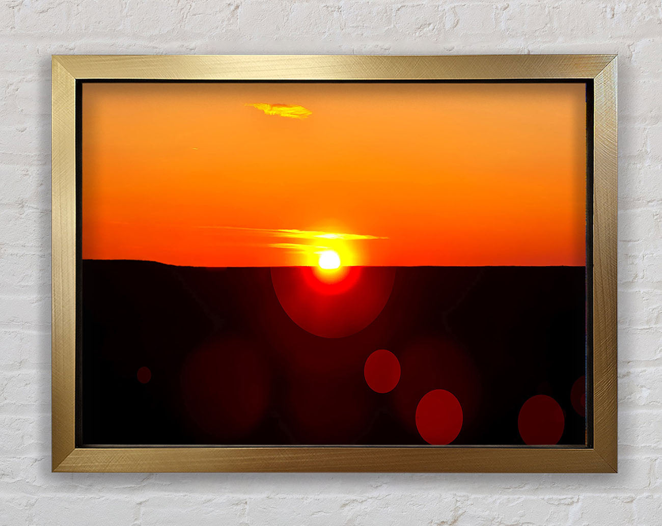 Sunset Sparkle Framed Print