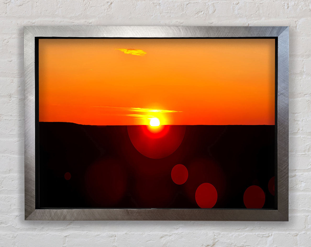 Sunset Sparkle Framed Print