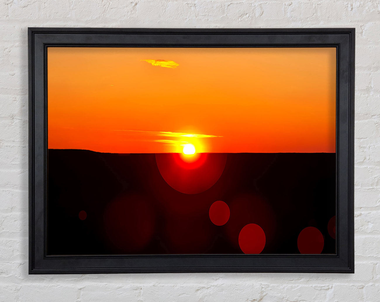 Sunset Sparkle Framed Print
