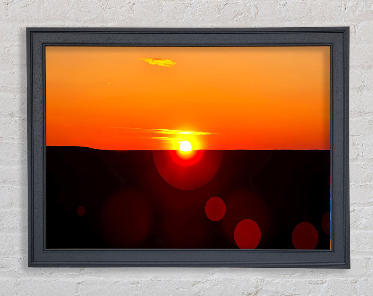 Sunset Sparkle Framed Print
