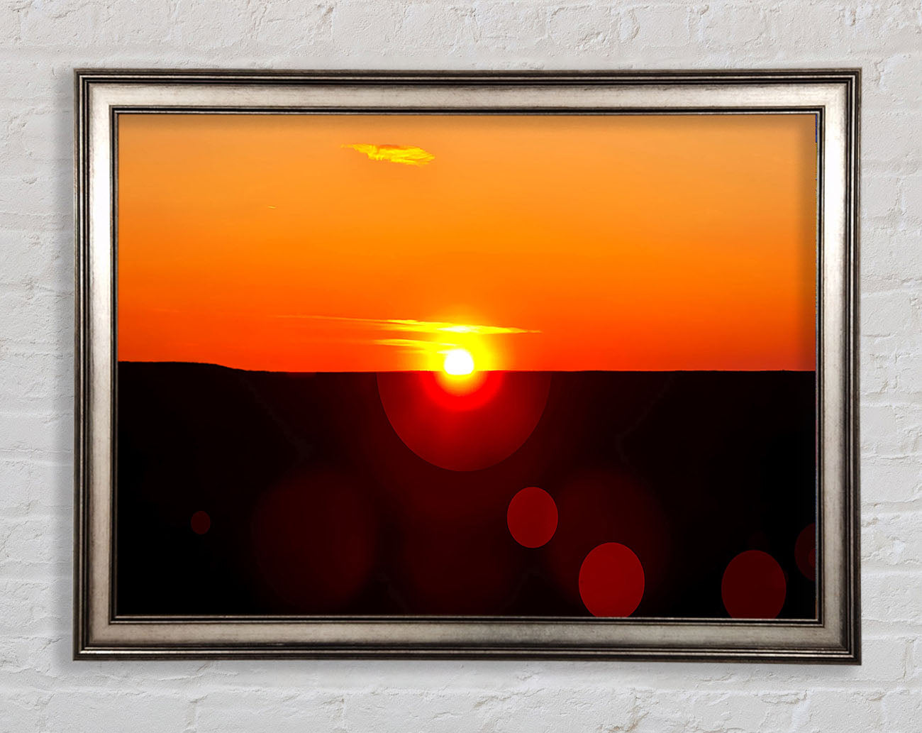 Sunset Sparkle Framed Print
