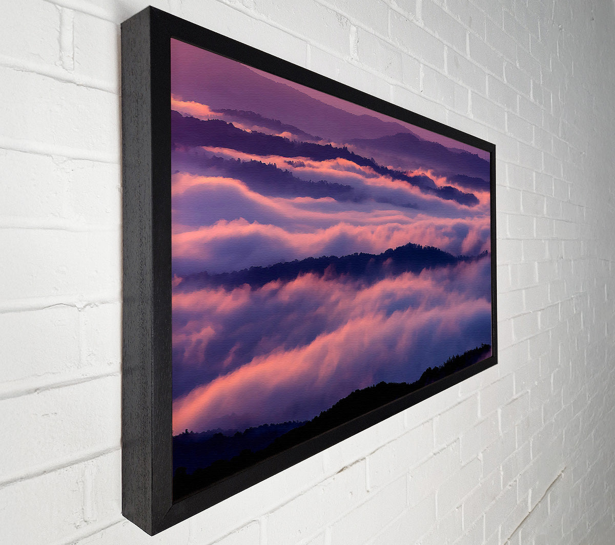 Sea Of Pink Clouds Canvas Wall Art
