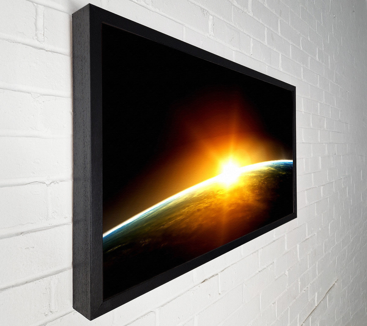 Sunrise Over The Earth Canvas Wall Art