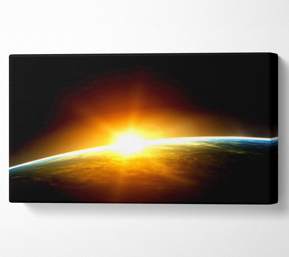 Sunrise Over The Earth Canvas Wall Art