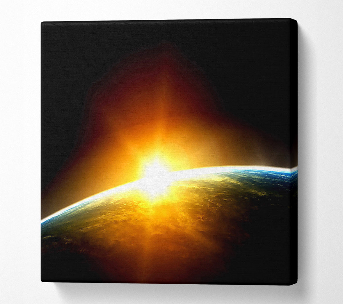 Sunrise Over The Earth Canvas Wall Art