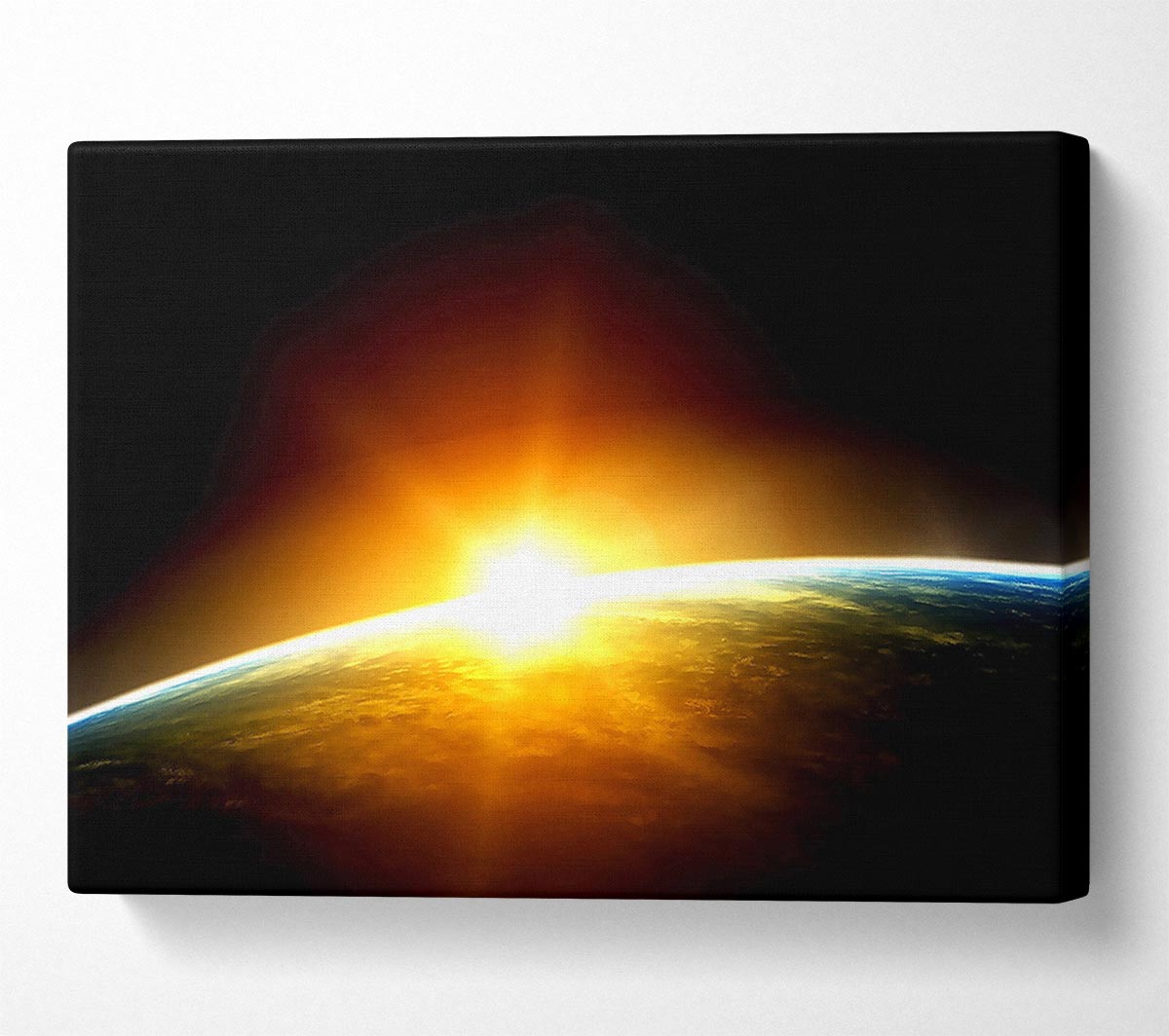 Sunrise Over The Earth Canvas Wall Art