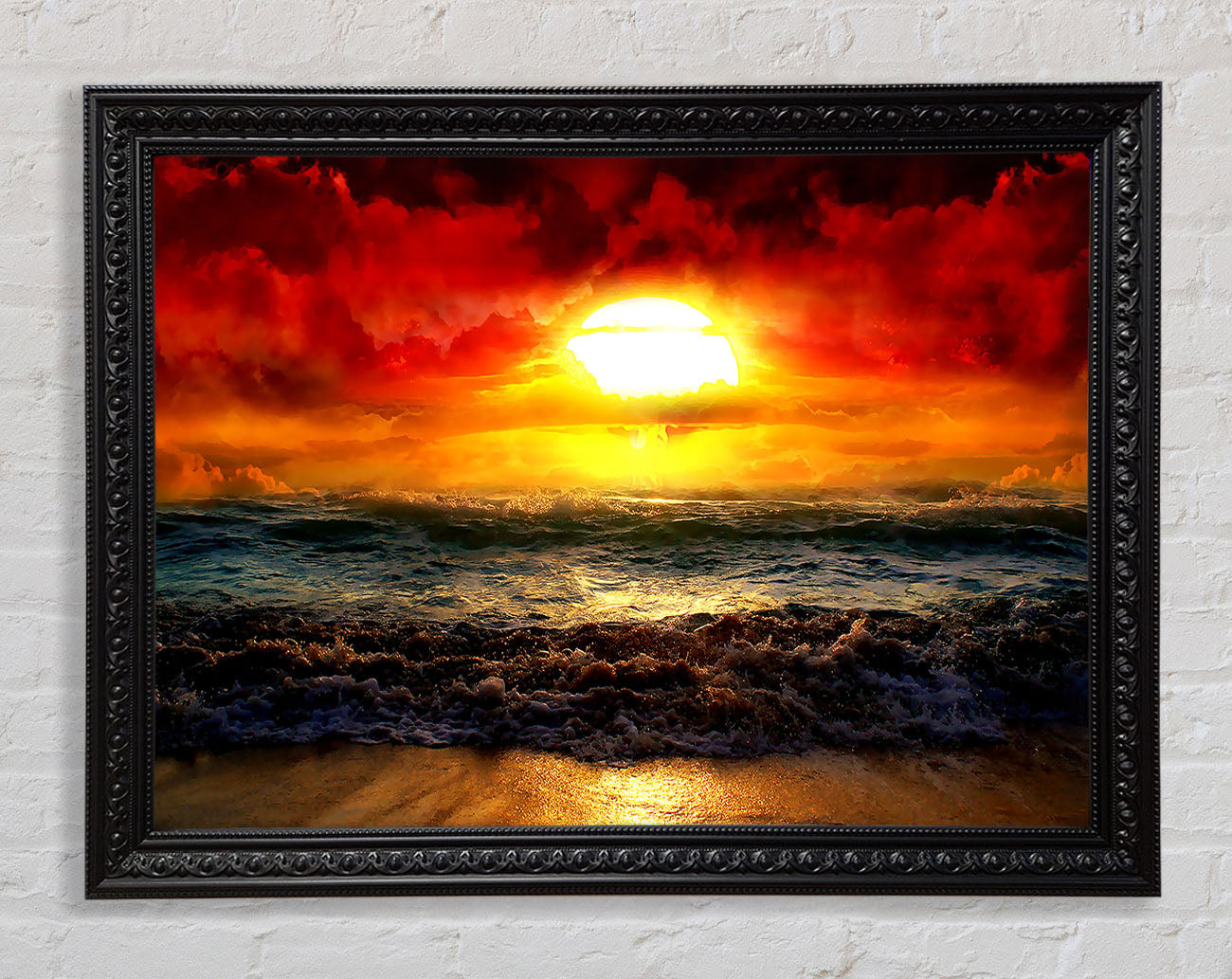 The Perfect Red Sunrise Framed Print
